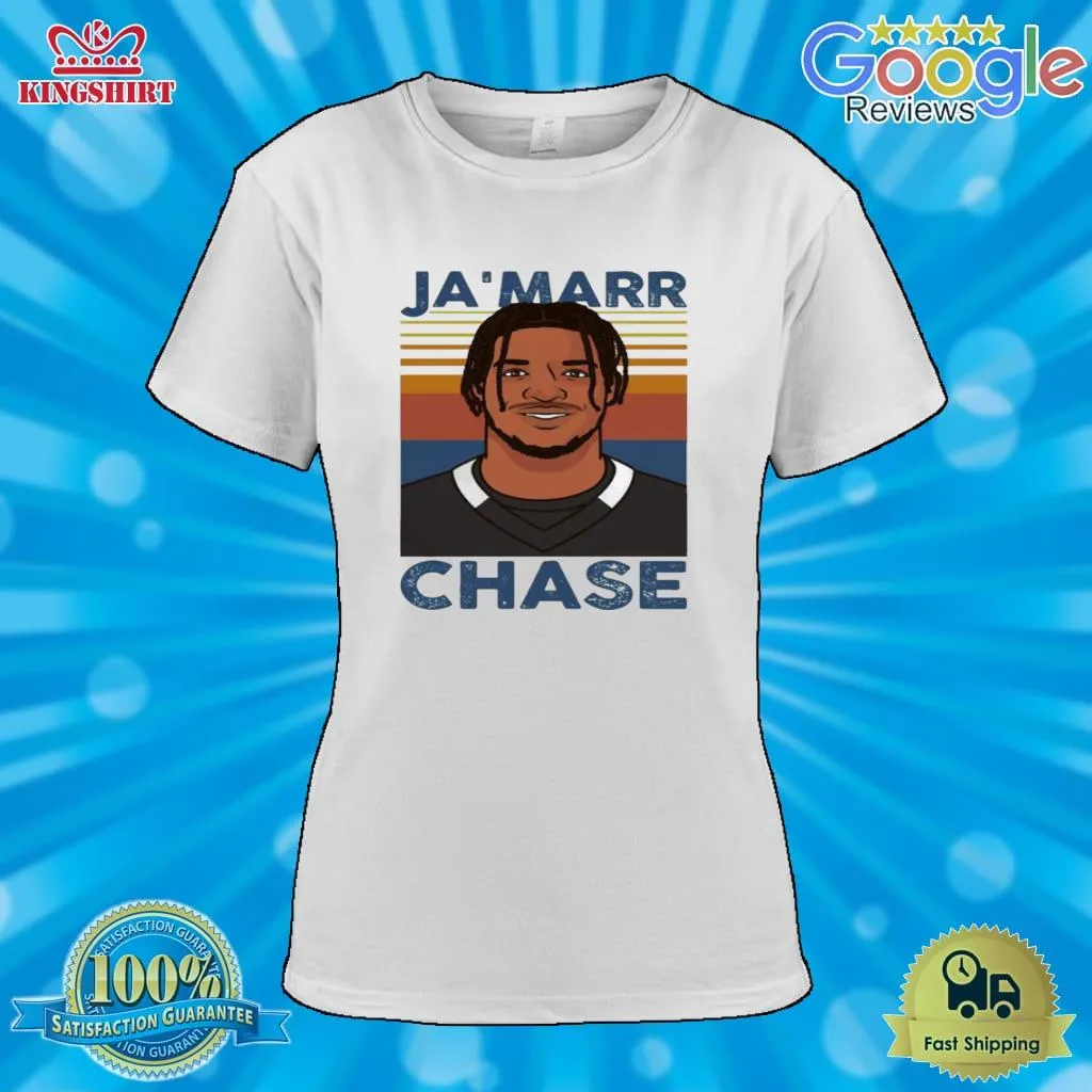 Jamarr Chase Football Pro Player Vintage Artwork T Shirt