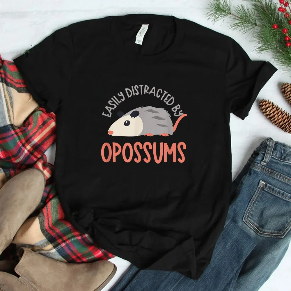 Distracted By Opossums Cute Possum Wildlife Shirt