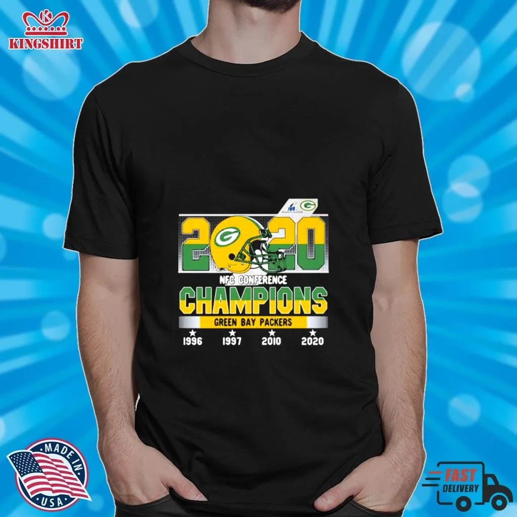 2020 Nfc Conference Champions Green Bay Packers Football Shirt