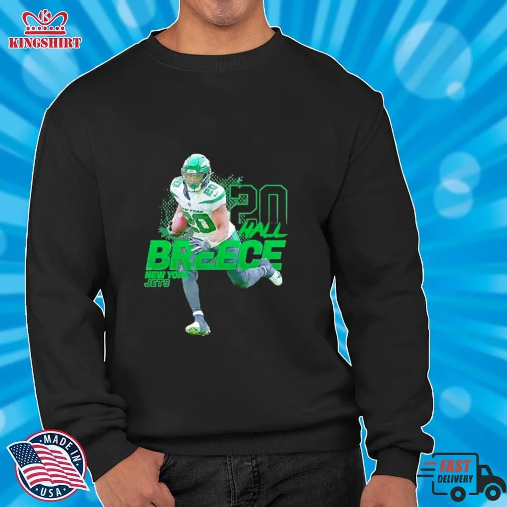Breece Hall New York Jets Number 20 Football Player Shirt