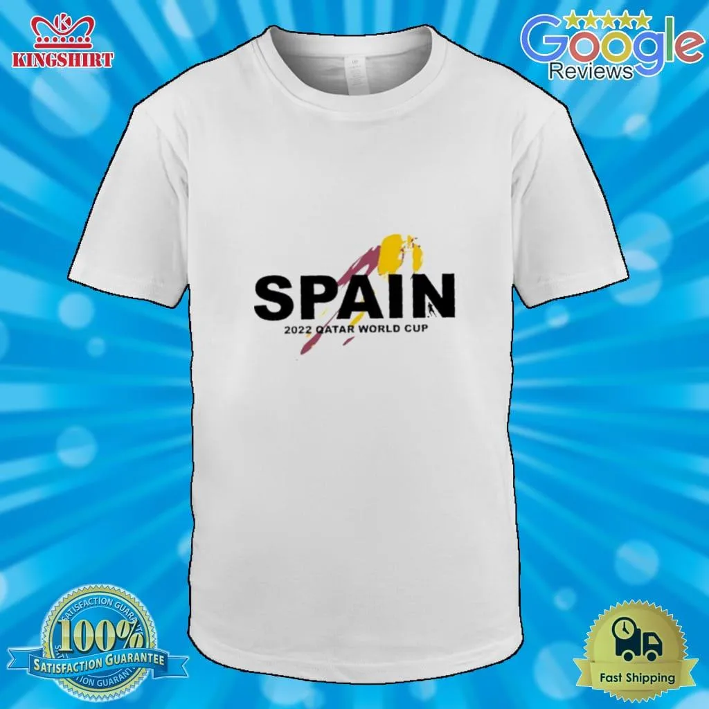 2022 Qatar World Cup Team Spain T Shirt