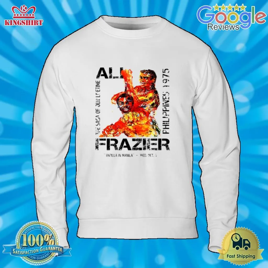 Ali Vs Frazier Thrilla In Manilla Shirt