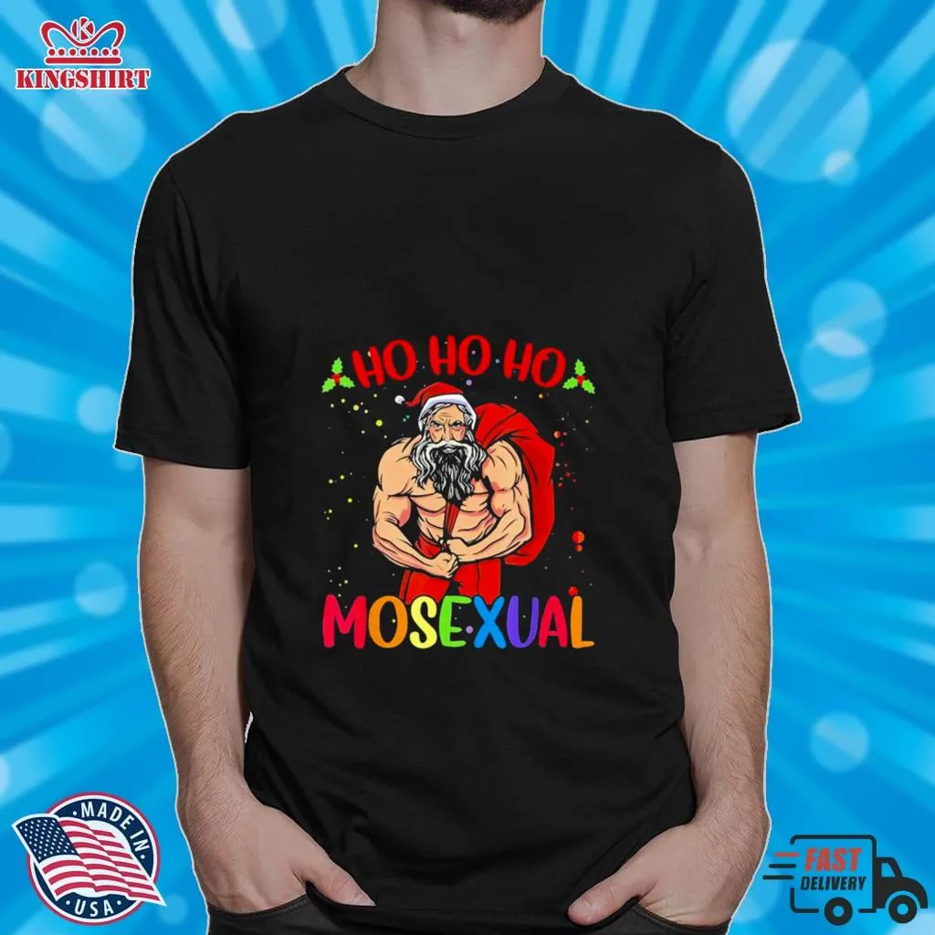 Ho Ho Ho Mosexual Gay Santa LGBT Gay Pride Christmas T Shirt