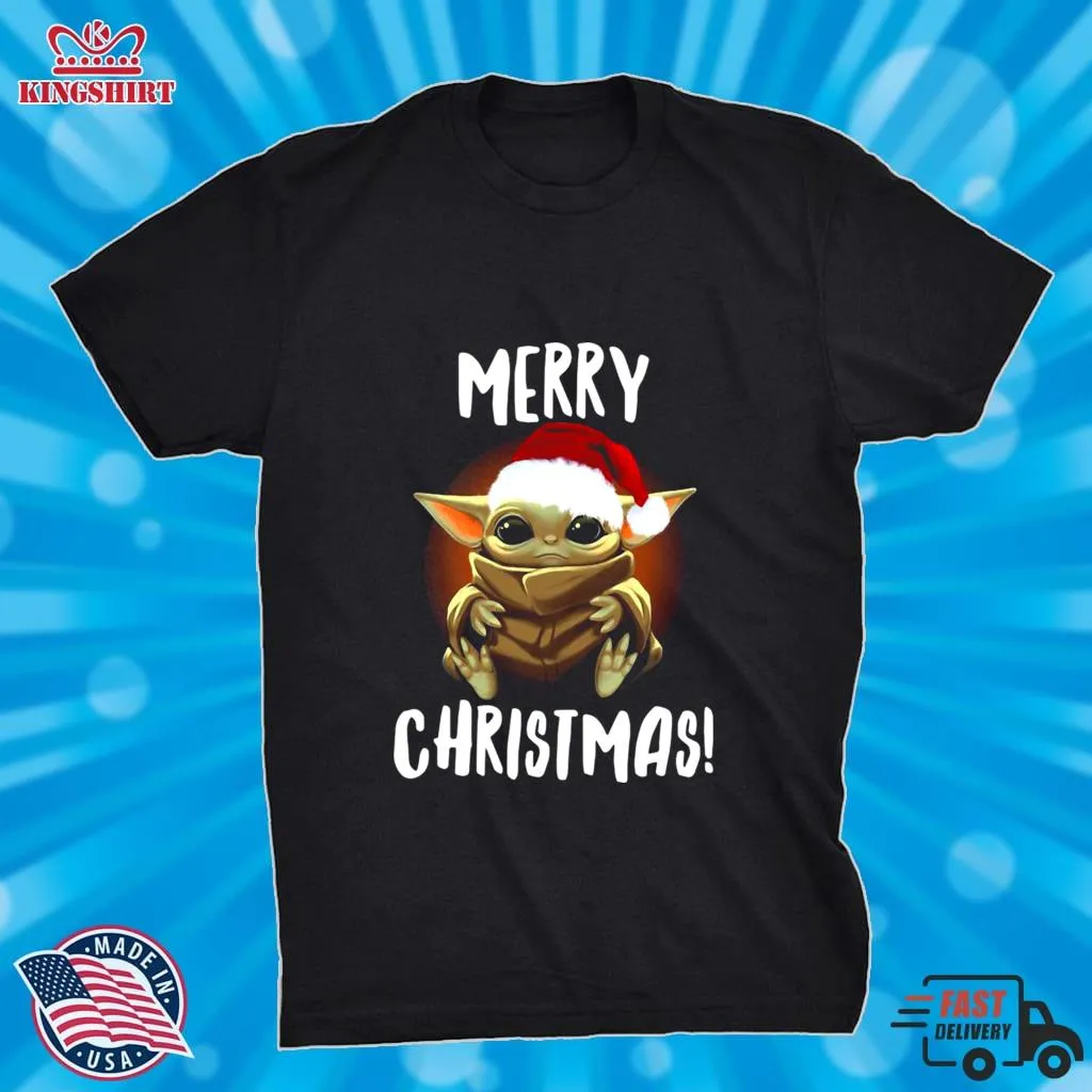 Santa Baby Yoda Merry Christmas Shirt