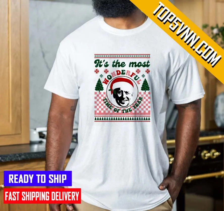 Hot New Joe Biden Christmas ItS The Most Wonderful Time Of The Year Ugly Classic Shirt