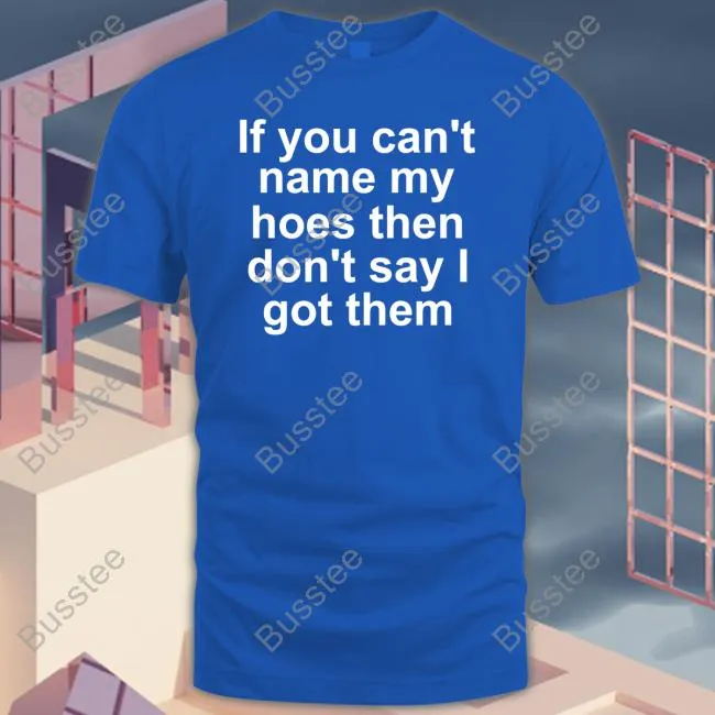 If You Can'T Name My Hoes Then Don'T Say Got Them Tee Shirt