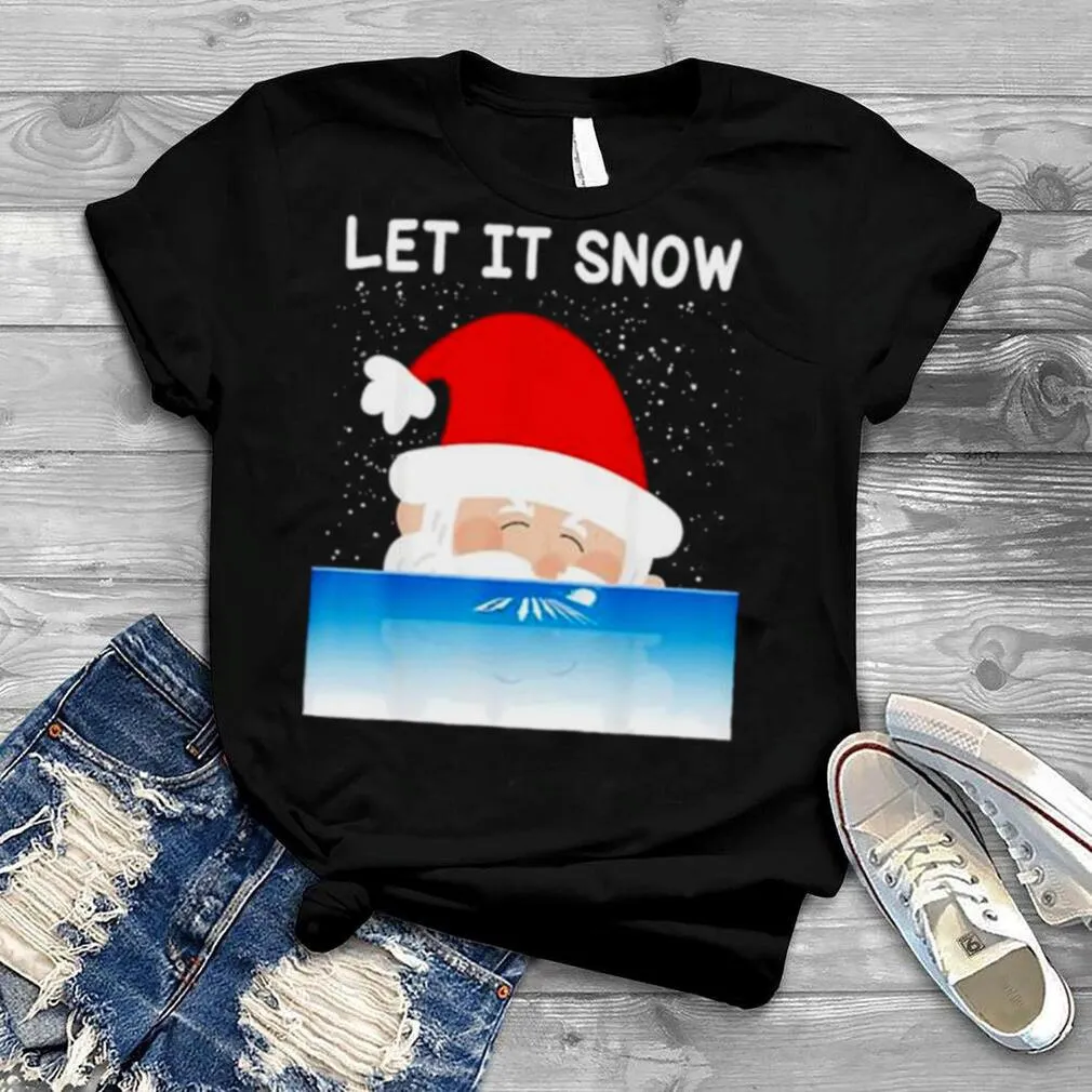 Let It Snow Cocaine Santa Christmas Shirt