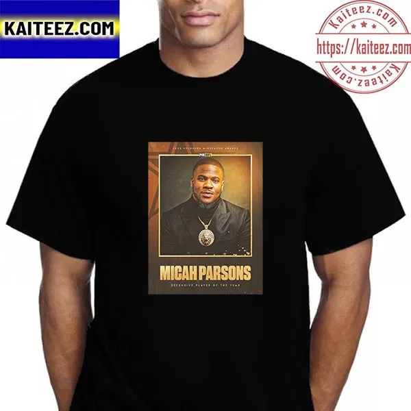 Micah Parsons Defensive Player Of The Year 2022 Nfl On Fox Midseason Awards Vintage T Shirt