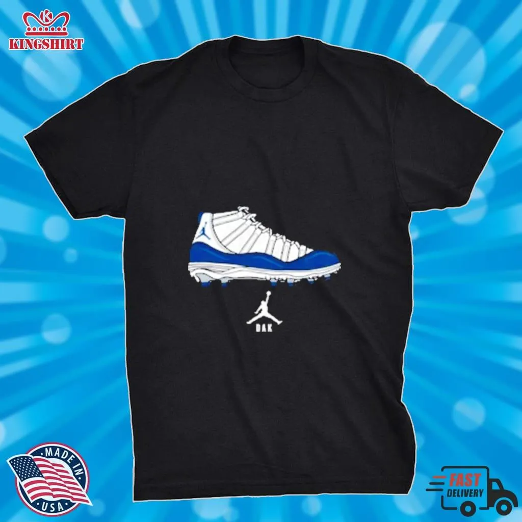 NFL Dallas Cowboys Dak Prescott Graphic Shoes T Shirt_2