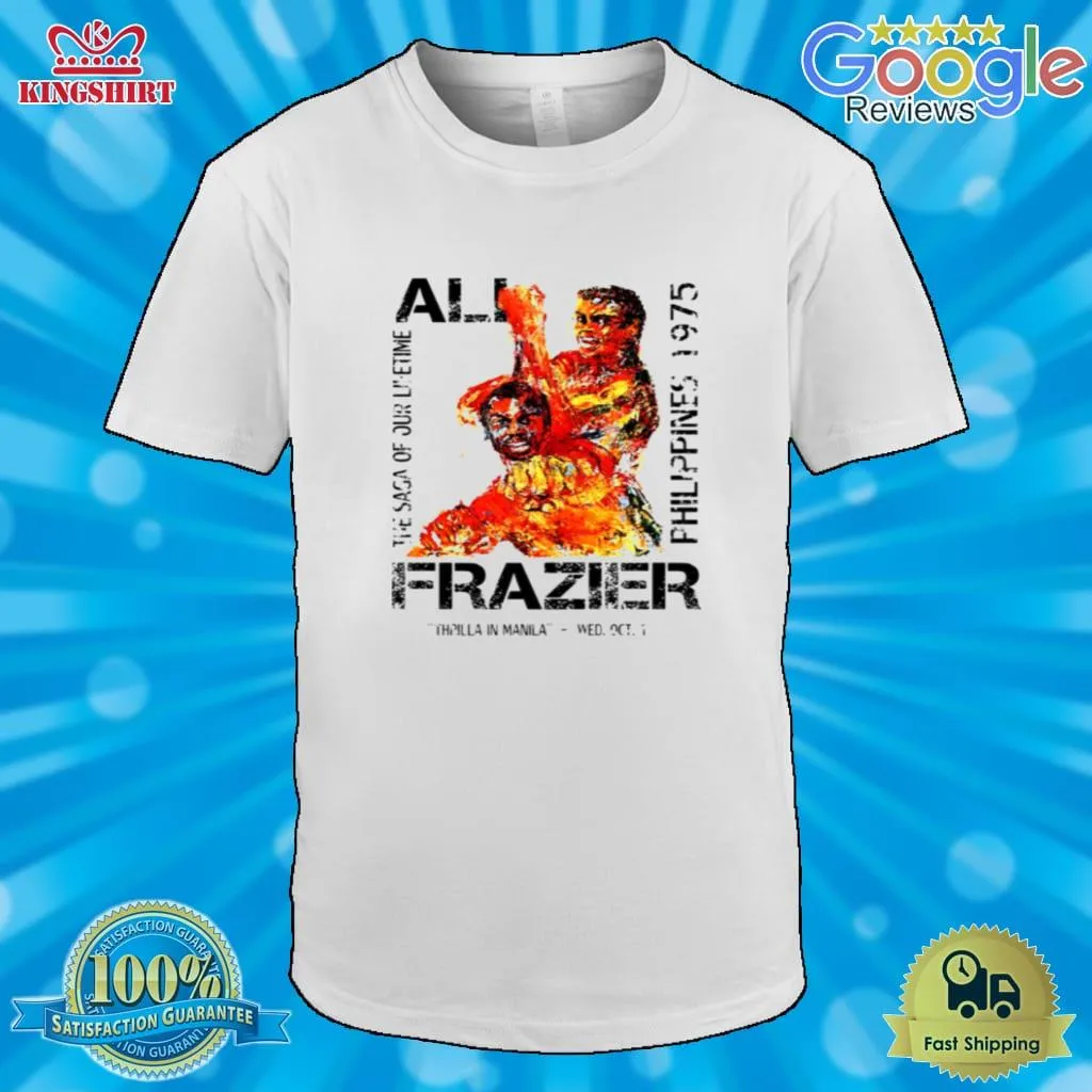 Ali Vs Frazier Thrilla In Manilla Shirt