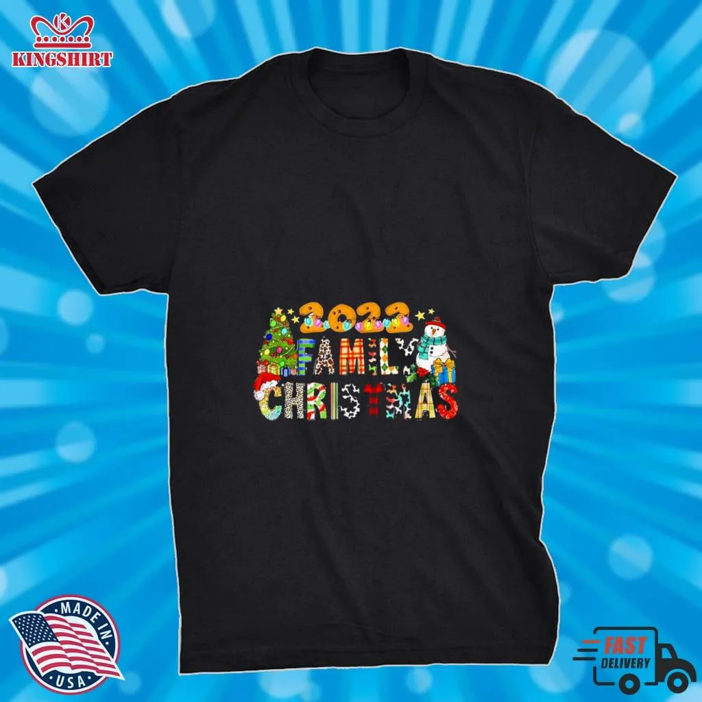 2022 Family Christmas Matching Tree Lights Xmas Shirt