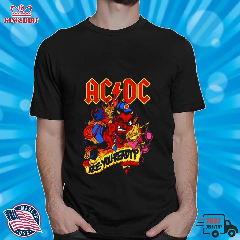 Are You Ready Acdc Music Band Vintage Shirt