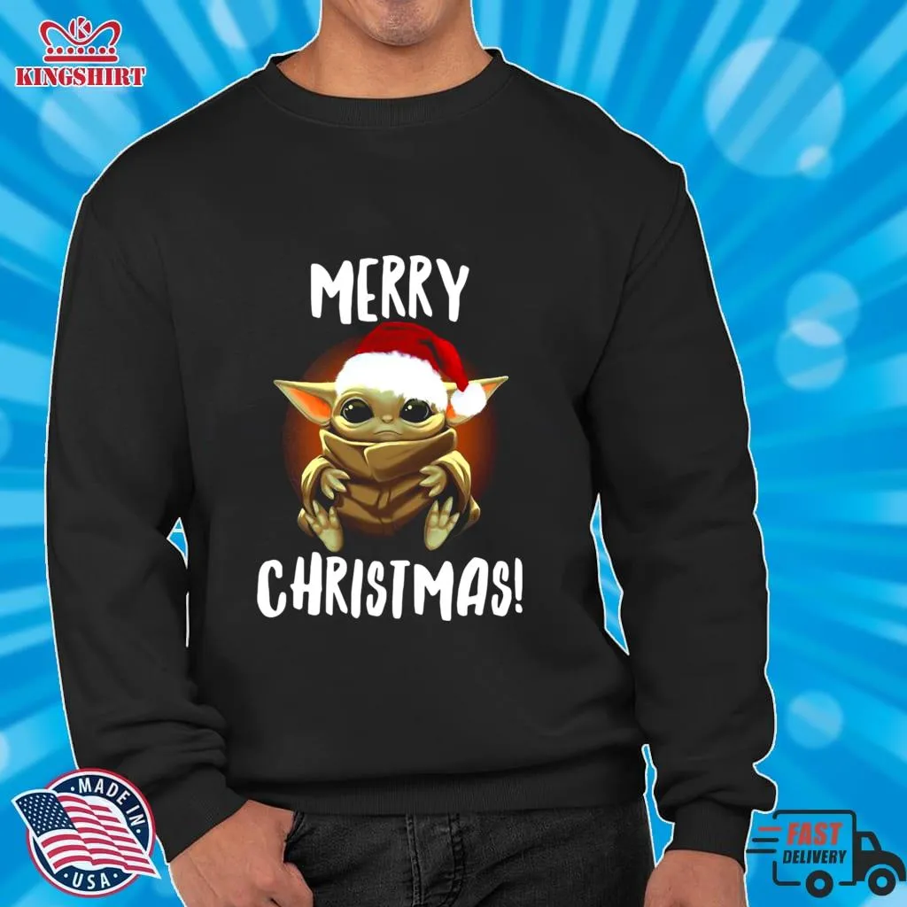 Santa Baby Yoda Merry Christmas Shirt