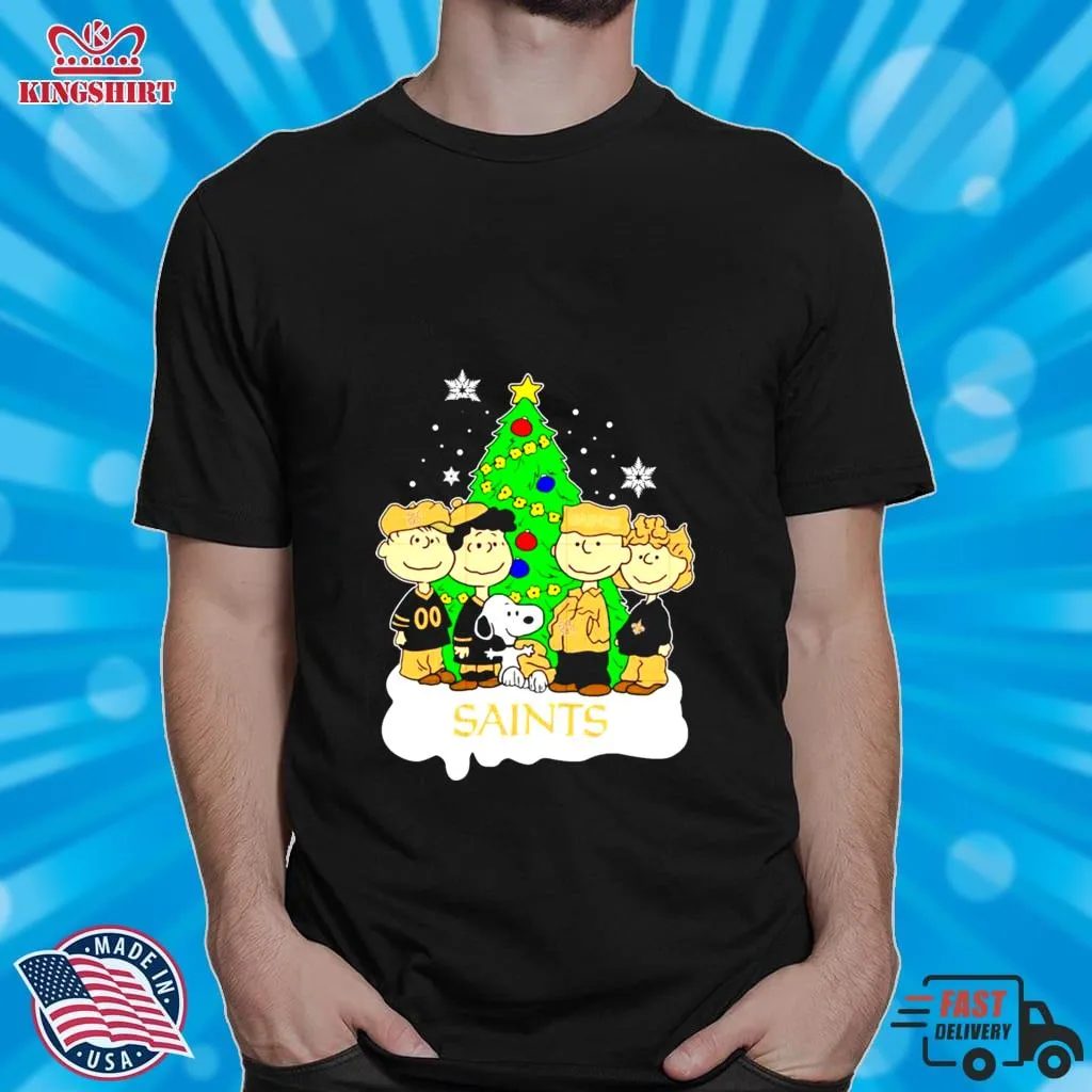 Snoopy The Peanuts New Orleans Saints Christmas 2022 Shirt_2
