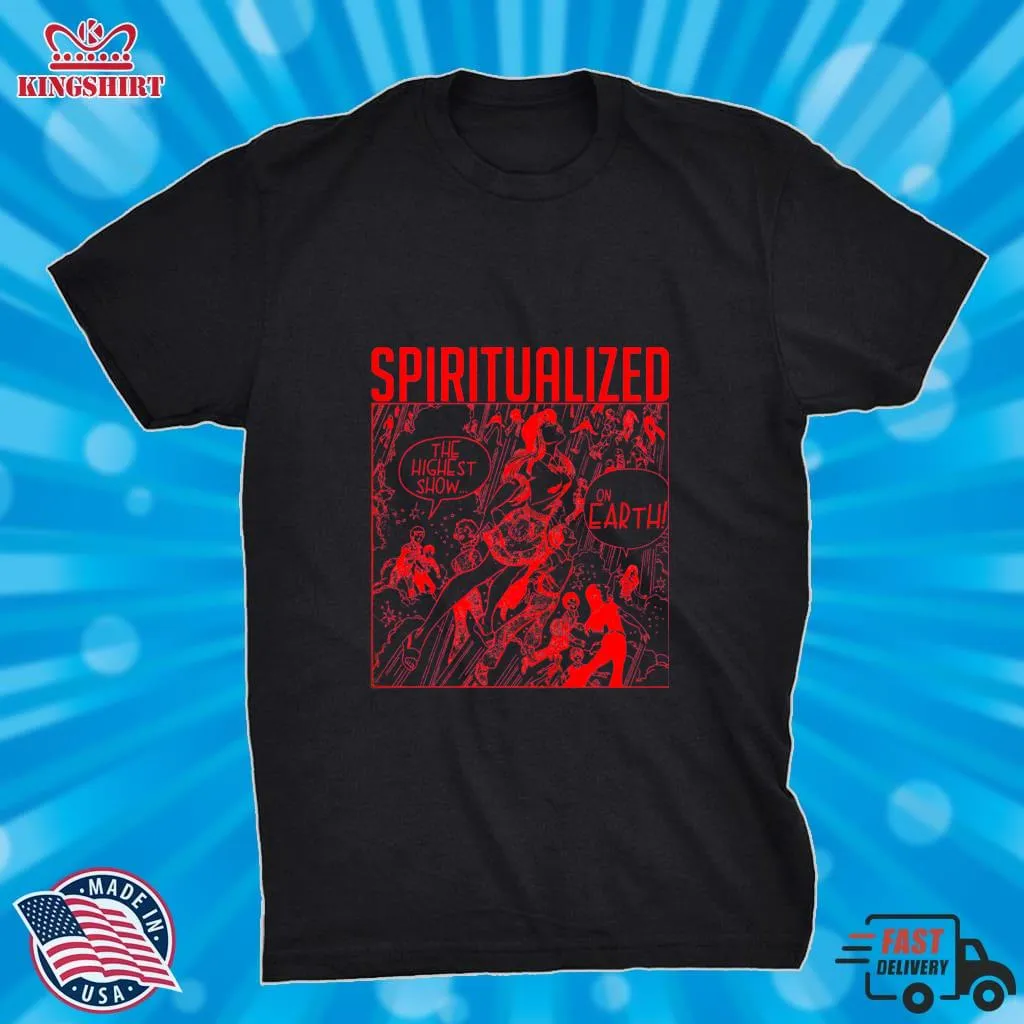  Spiritualized Highest Show On Earth Spiritualized Jason Pierce Rock Shirt  T Shirt