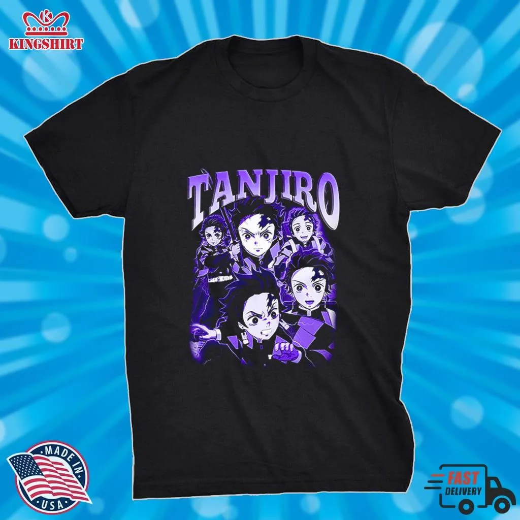  Tanjiro Purple Art Demon Slayer Kimetsu No Yaiba Shirt  T Shirt