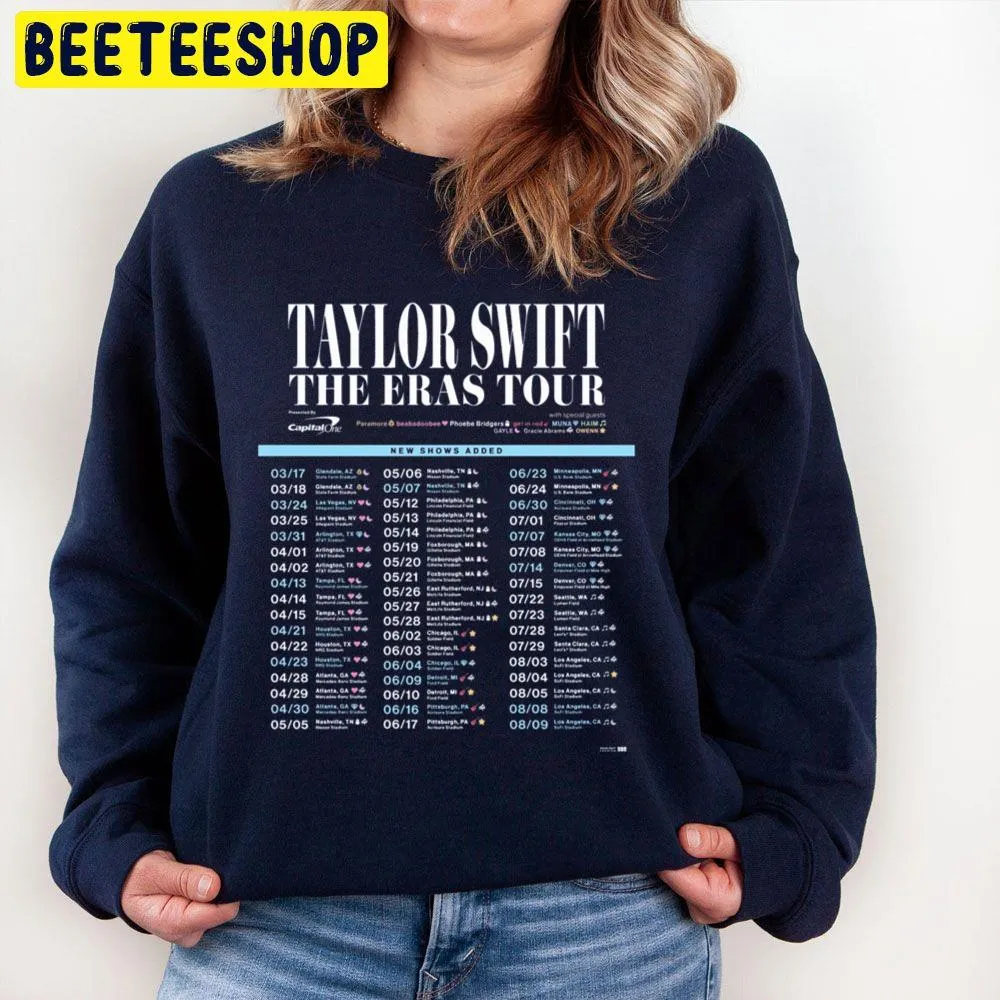 Taylor Swift The Eras Tour 2023 New Show Added Trending Unisex Sweatshirt