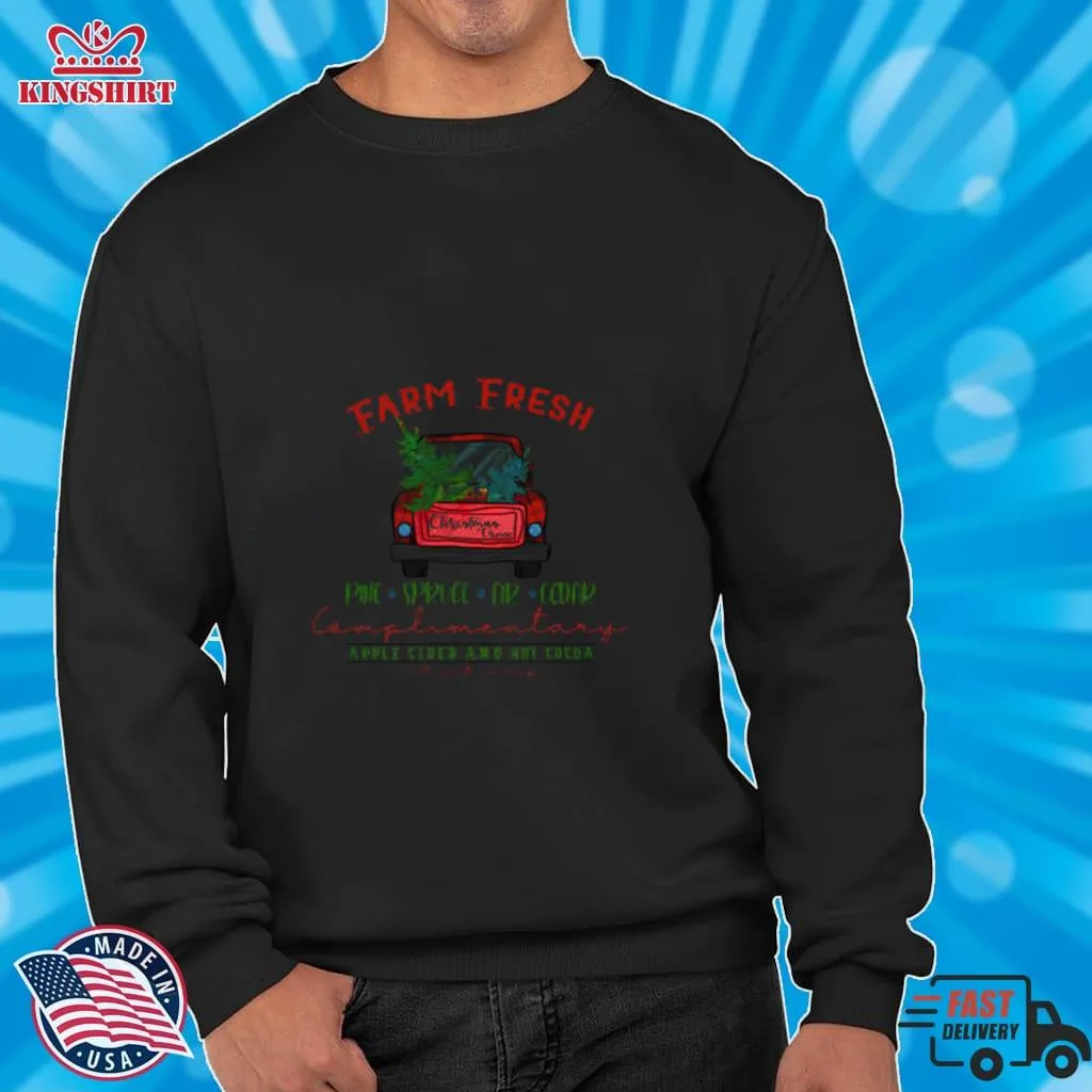 Farm Fresh Pine Spruce Fir Cedar Christmas Patterns Shirt