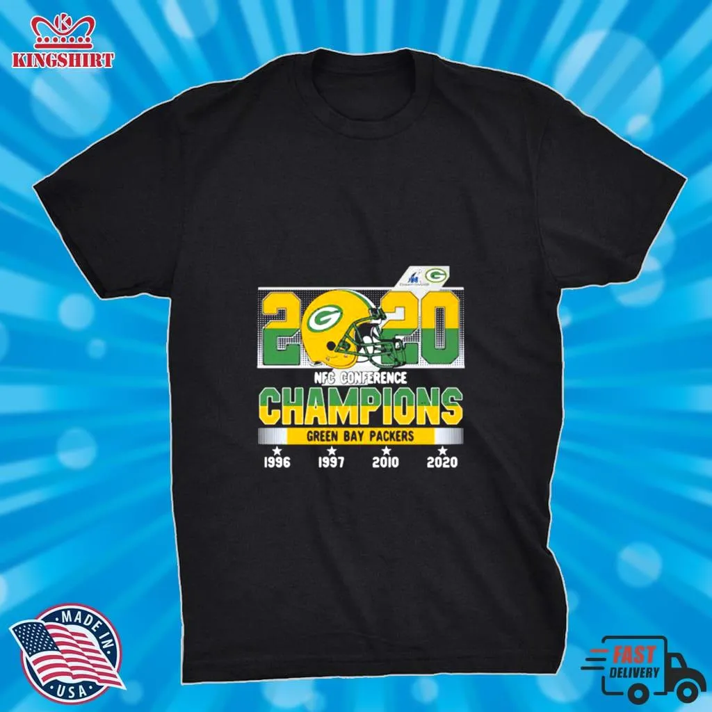 2020 Nfc Conference Champions Green Bay Packers Football Shirt