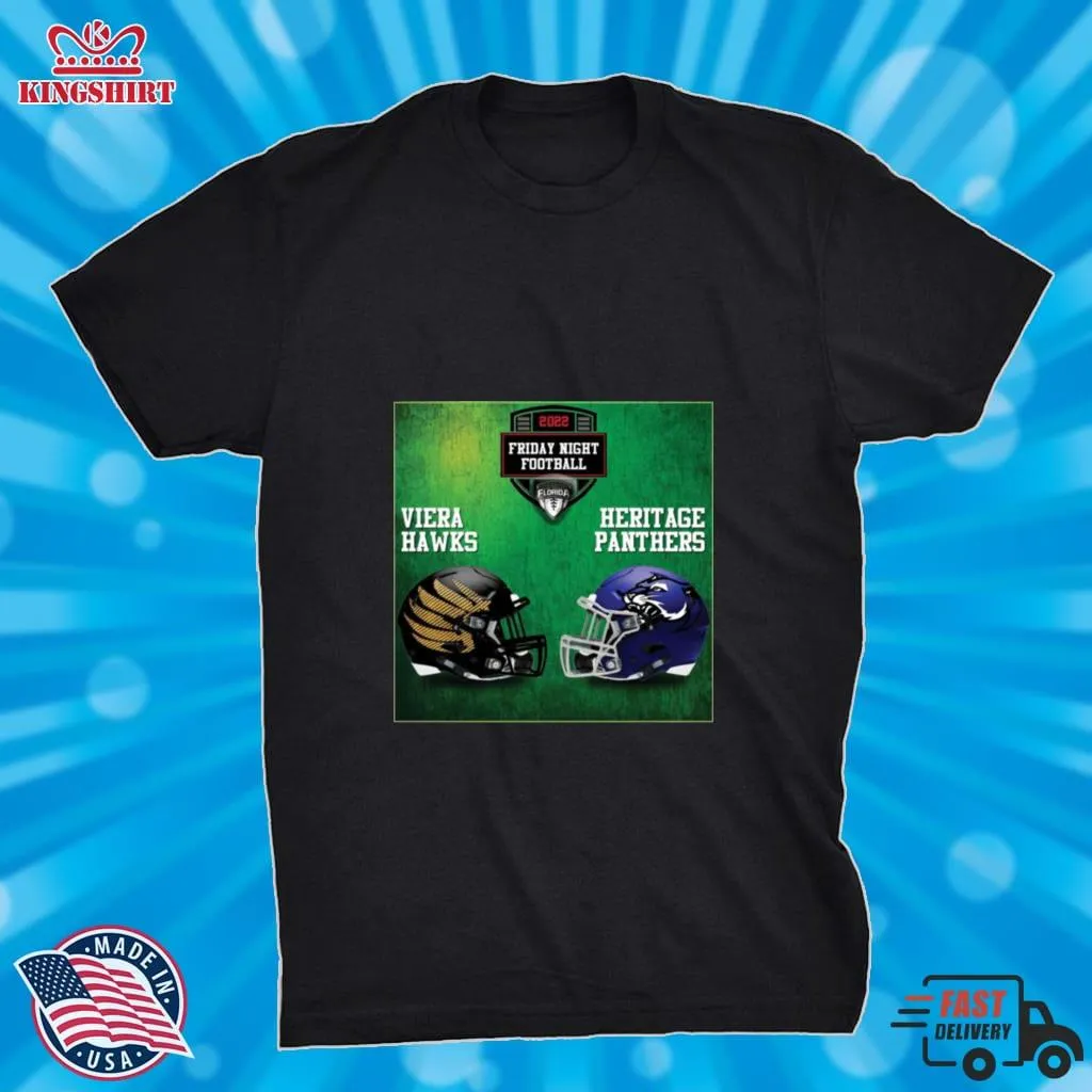  Viera Hawks Vs Heritage Panthers 2022 Friday Night Football Shirt  T Shirt