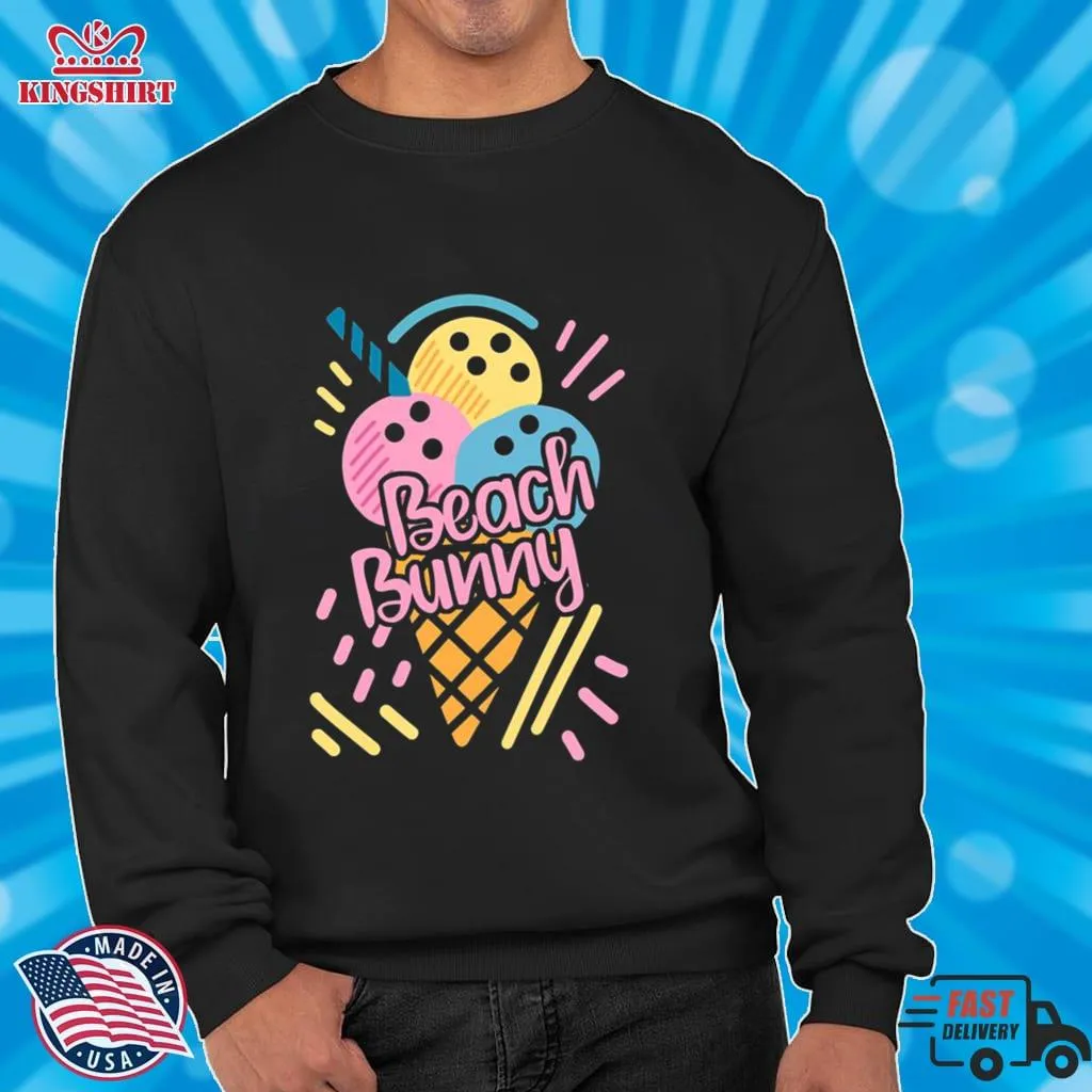 Colored Design Beach Bunny Ice Cream Shirt