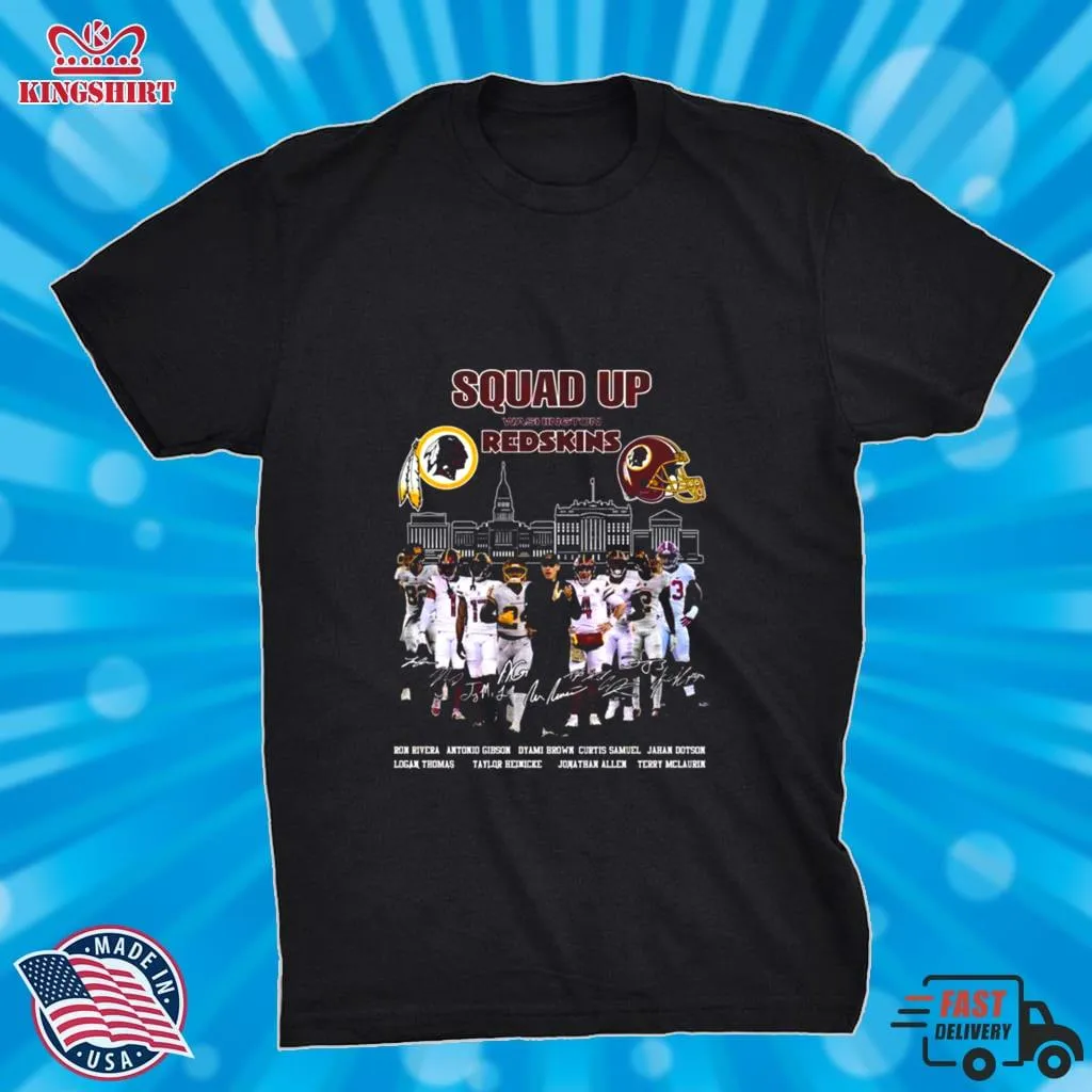 Squad Up Washington Redskins Signatures Shirt