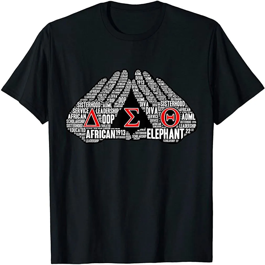 Womens Delta 1913 Elephant Sigma Hand Sign Theta T Shirt Plus Size Up To 5Xl, Hoodie