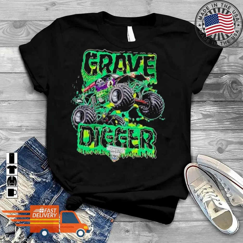 Vintage 1994S Grave Digger Monster Jam Truck For 2022 Shirt Youth T-Shirt