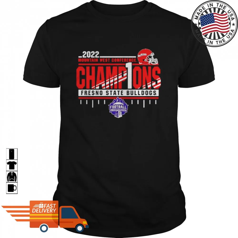 Top 2022 Mountain West Football Conference Champions Fresno State Bulldogs Shirt Hoodie