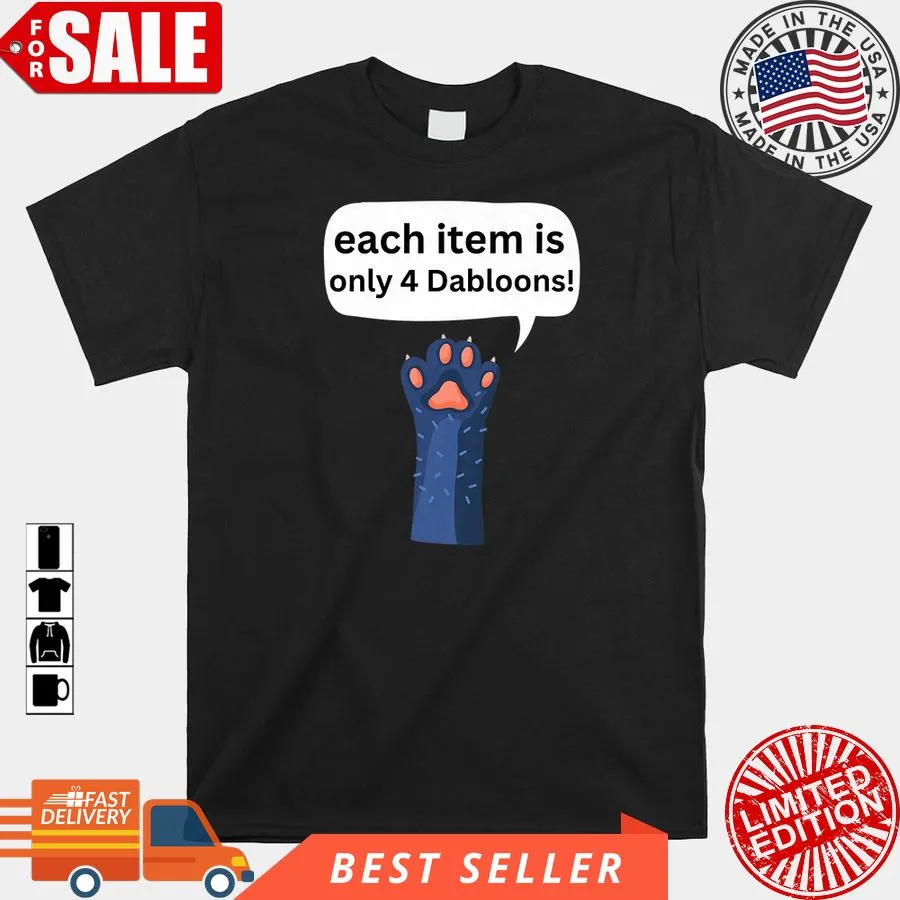 Vintage 4 Dabloons Cat Meme Dabloons Doubloons Coin Shirt Youth T-Shirt