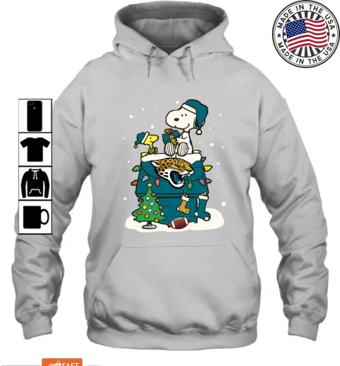 Vote Shirt A Happy Christmas With Jacksonville Jaguars Snoopy Hoodie  V-Neck Unisex