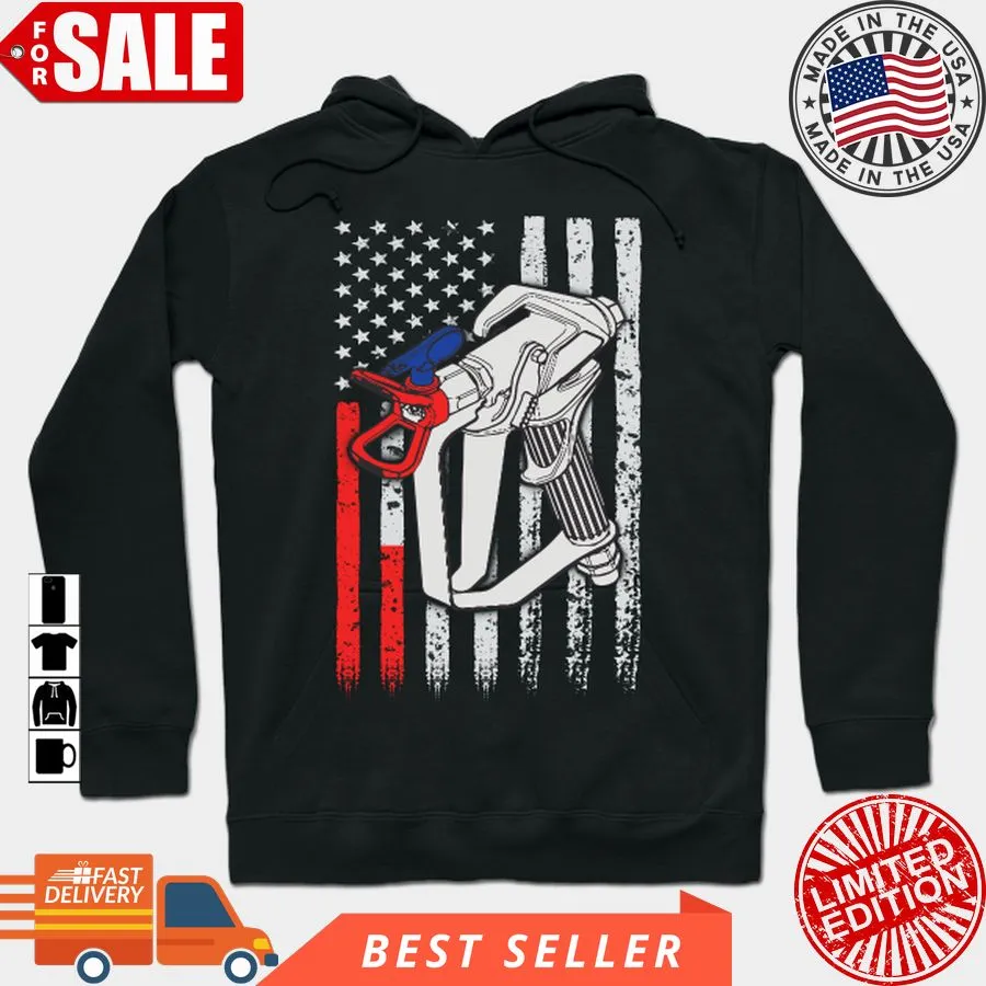 Official Airless Painter American Flag Art T Shirt, Hoodie, Sweatshirt, Long Sleeve Shirt