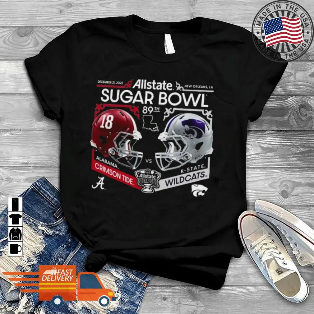 Free Style Alabama Vs K State 2022 Allstate Sugar Bowl 89Th Hemet Matchup Shirt Women T-Shirt