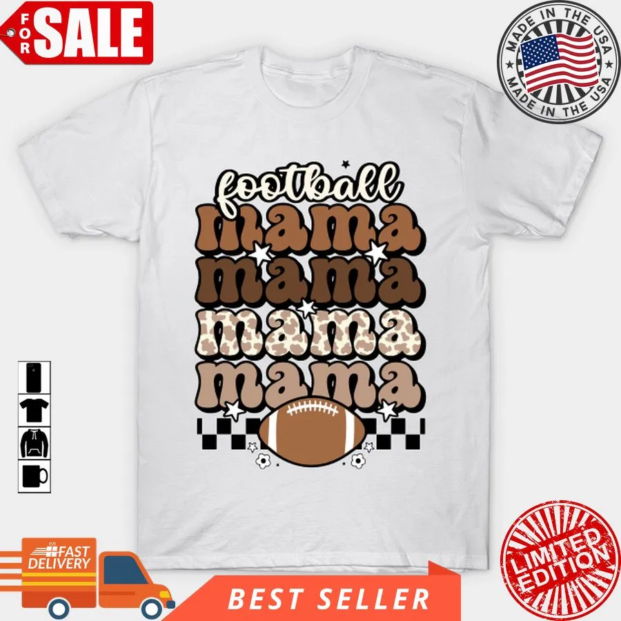 Hot American Football Game Day Football Mama Groovy Mom Gifts T Shirt, Hoodie, Sweatshirt, Long Sleeve Plus Size