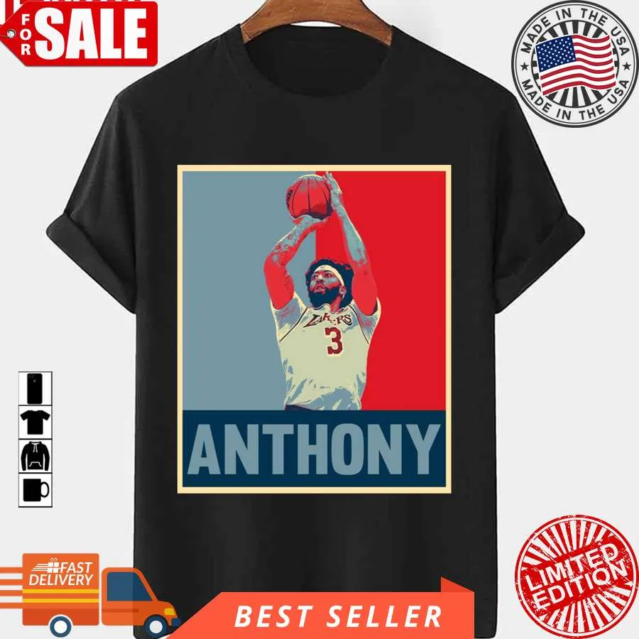 Pretium Anthony Davis Number 3 Basketball Player Hope Art Unisex T Shirt Plus Size