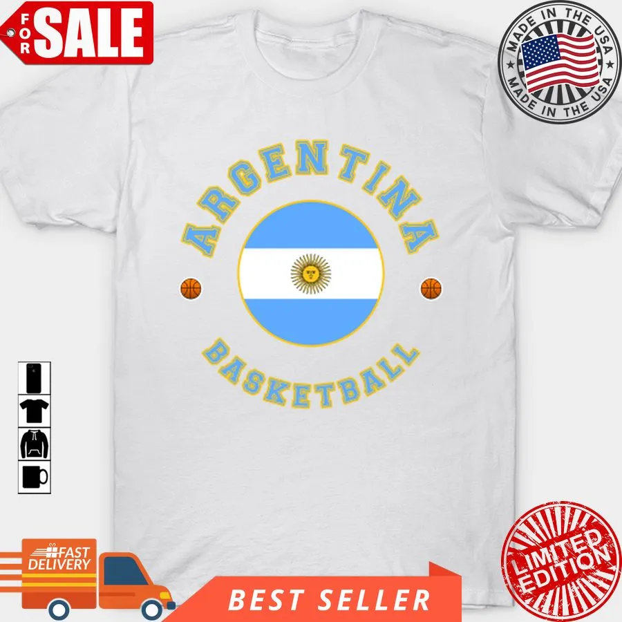Top Argentina Basketball T Shirt, Hoodie, Sweatshirt, Long Sleeve Plus Size