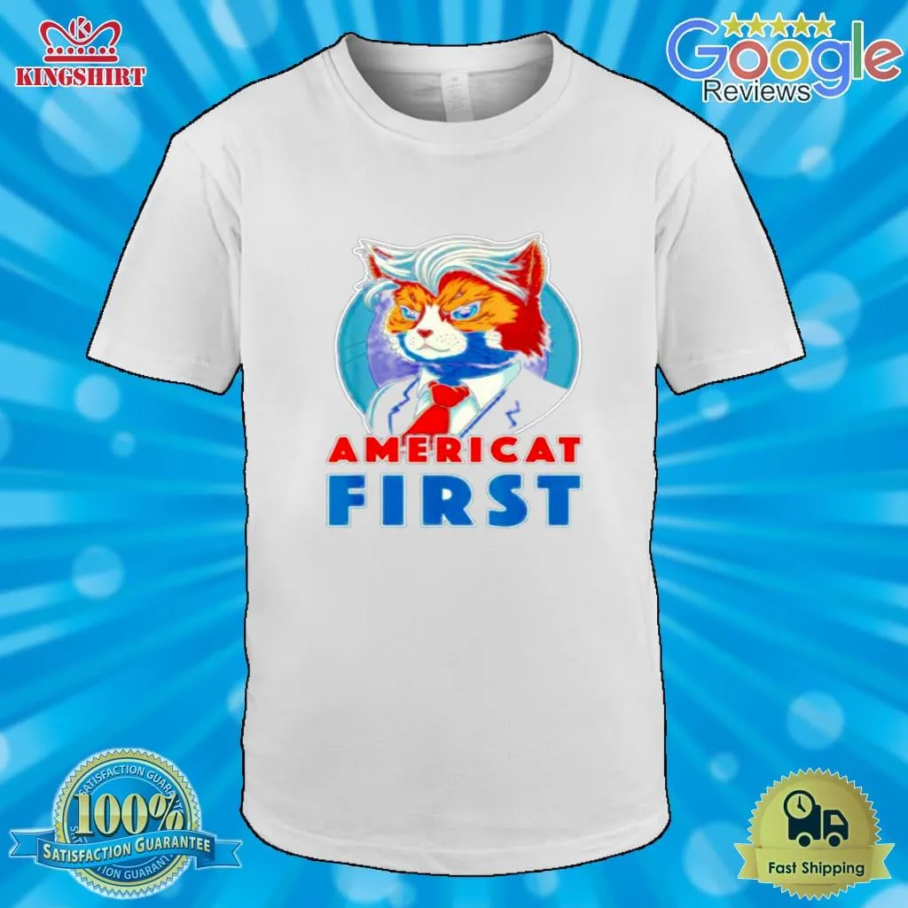Vote Shirt Americat First Cat Shirt Tank Top Unisex
