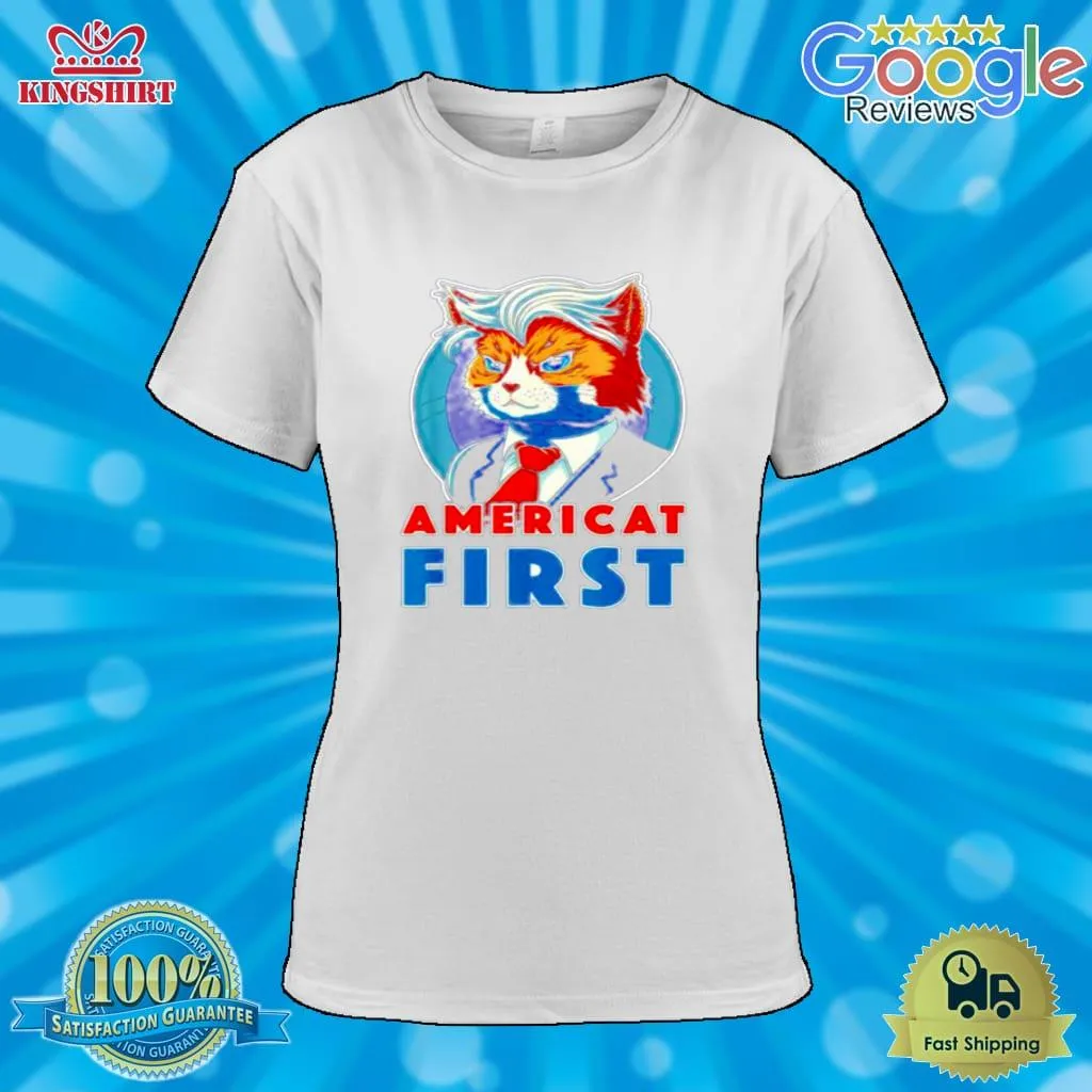 Vote Shirt Americat First Cat Shirt Tank Top Unisex
