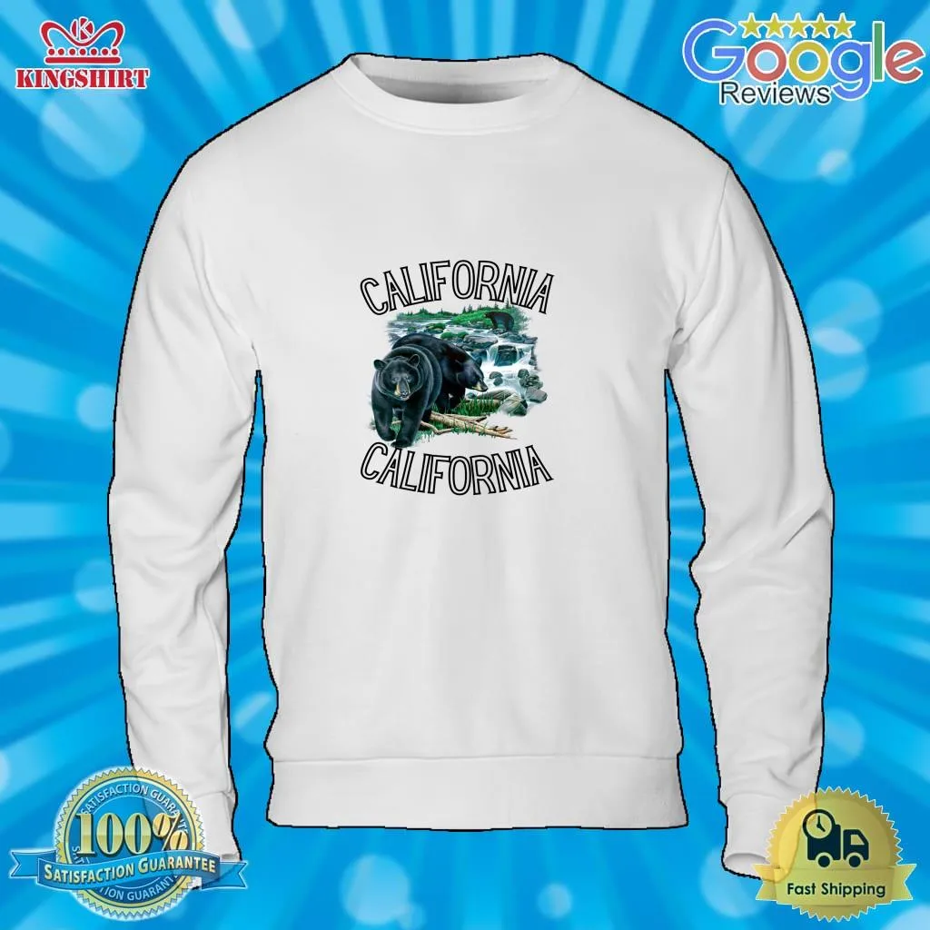 The cool California Forest Brown Grizzly Bear Classic T Shirt Unisex Tshirt