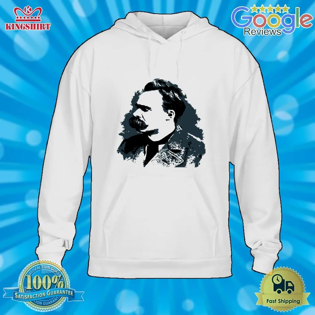 Vote Shirt Friedrich Nietzsche Portrait Vector Drawing  Classic T Shirt Unisex Tshirt
