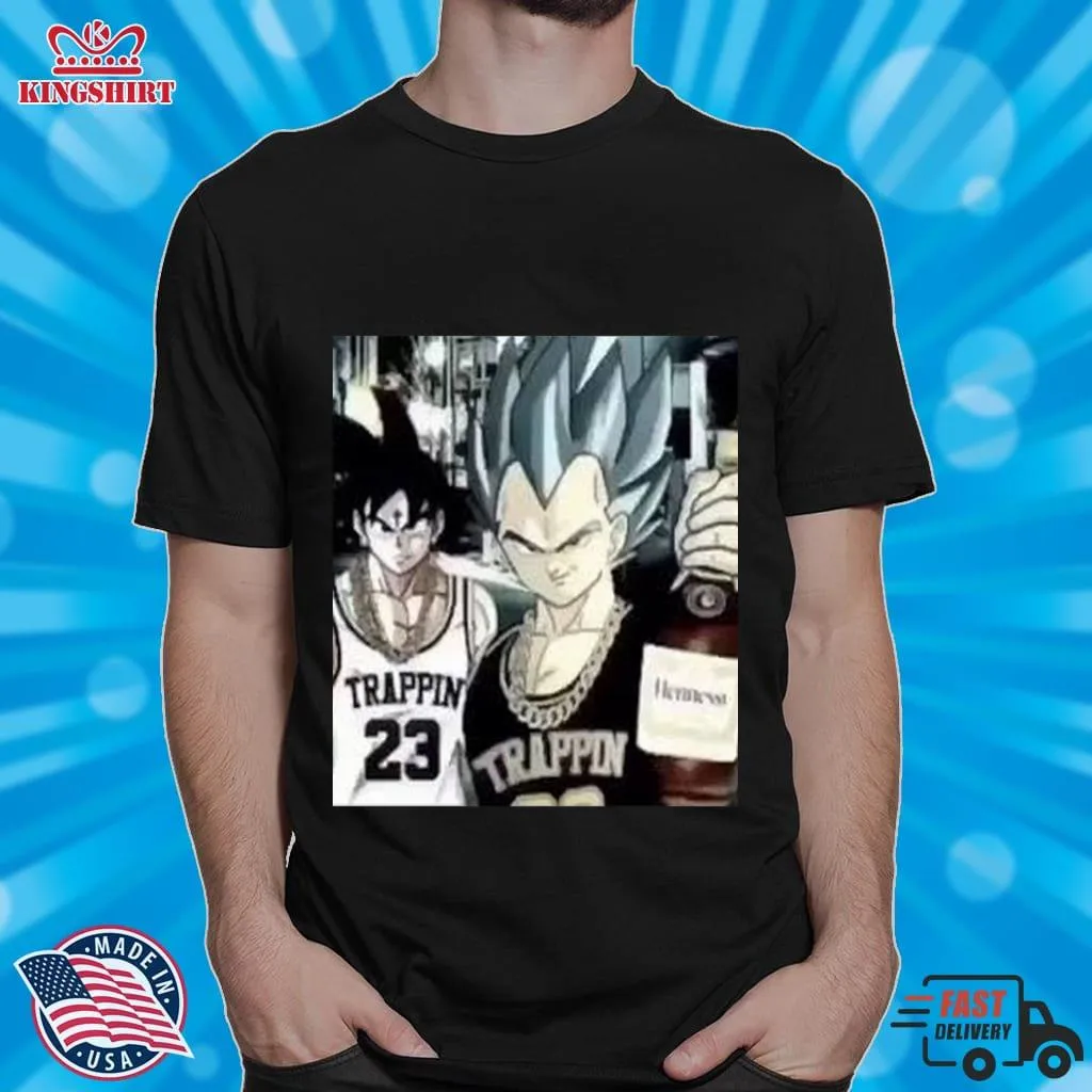 Best Goku And Vegeta Trappin Classic Tshirt2282 Essential T Shirt Shirt