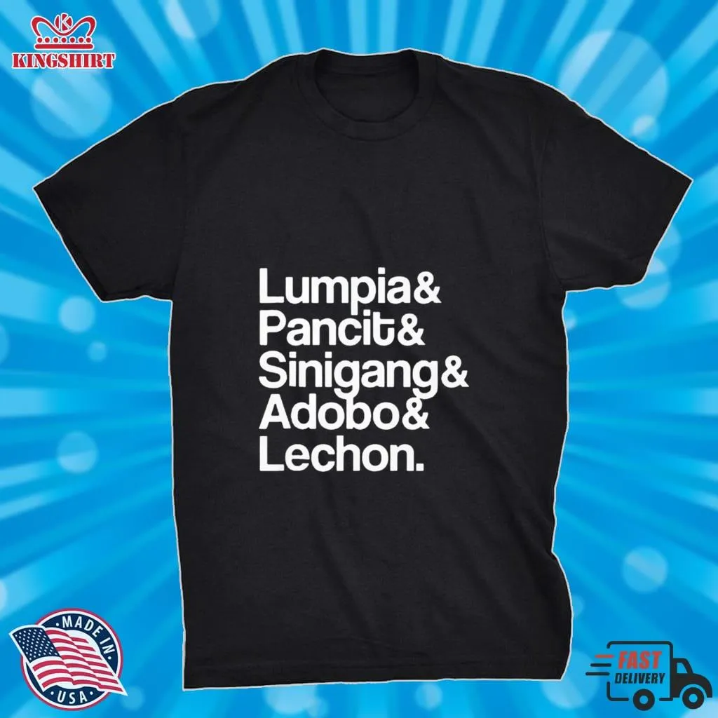 Vote Shirt Lumpia Pancit Sinigang Adobo Lechon T Shirt V-Neck Unisex