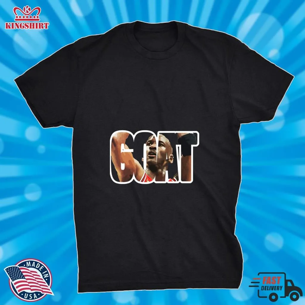 Official Michael Jordan Goat Cut Out Basketball Shirt Shirt