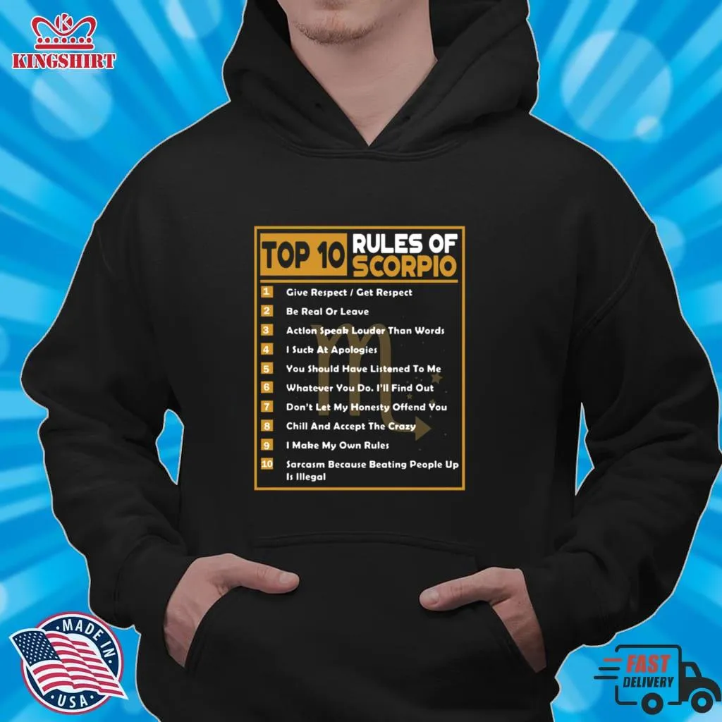 Official Top 10 Rules Of Scorpio Shirt