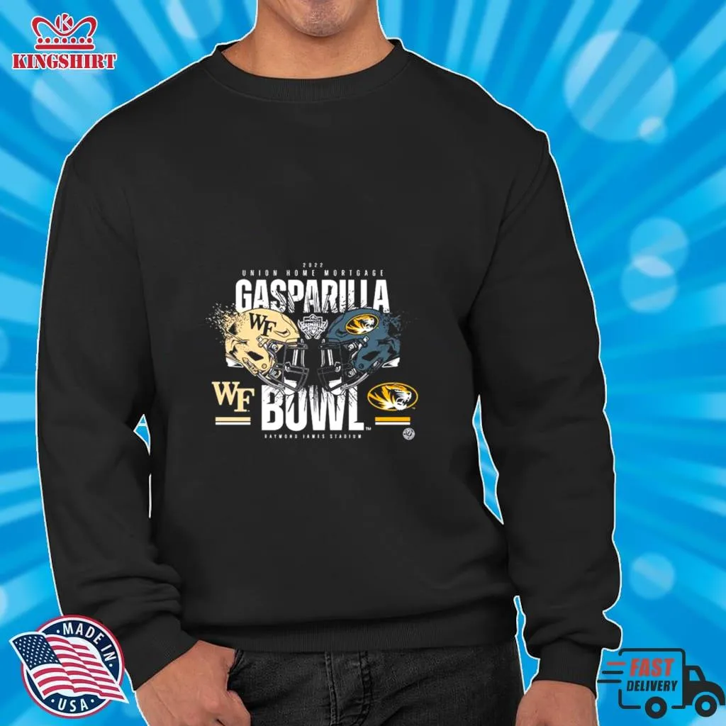 Original Wake Forest Vs Mizzou 2022 Gasparilla Bowl Matchup Shirt Size up S to 4XL