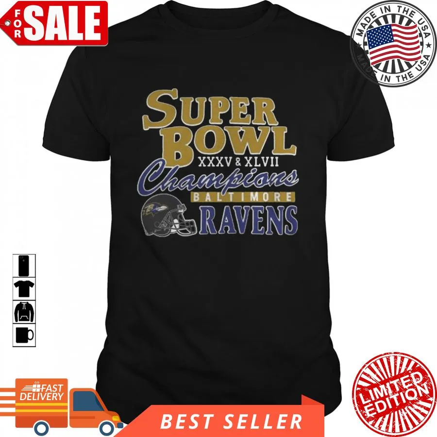 Hot Baltimore Ravens Homage Super Bowl Classics Tri Blend 2022 Shirt Size up S to 4XL
