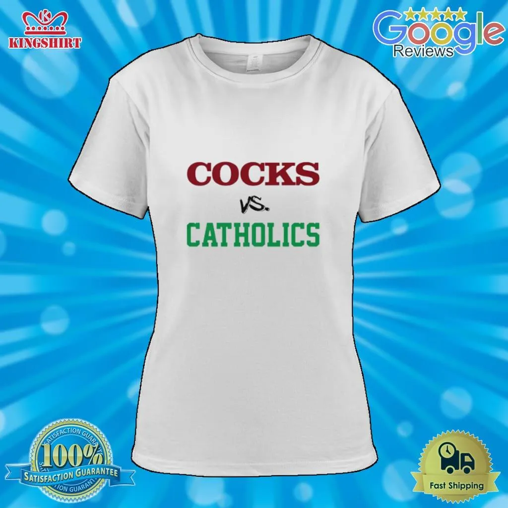 Vintage Cocks Vs Catholic Shirt Youth T-Shirt