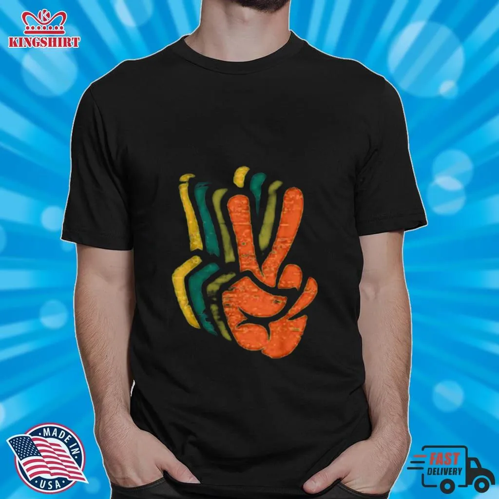 Romantic Style Colorful Peace Shirt Unisex Tshirt