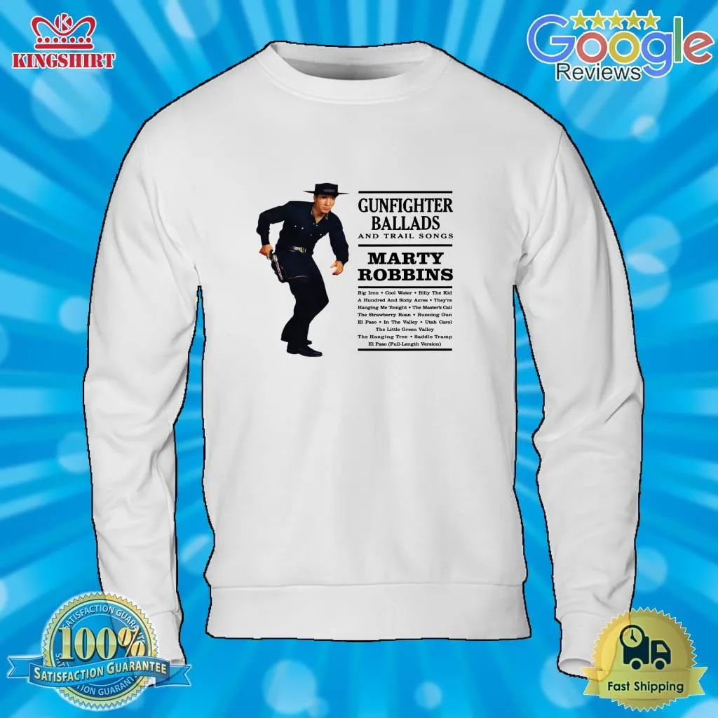 Top Marty Robbins Gunfighter Ballads Classic T Shirt Men T-Shirt
