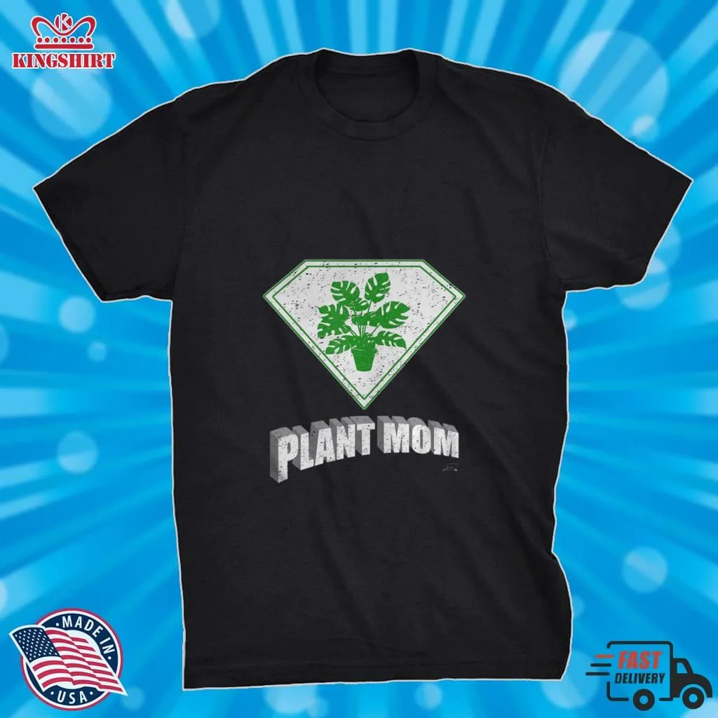 Pretium Plant Mom Super Hero Halloween Costume Monstera Deliciosa Shirt Plus Size